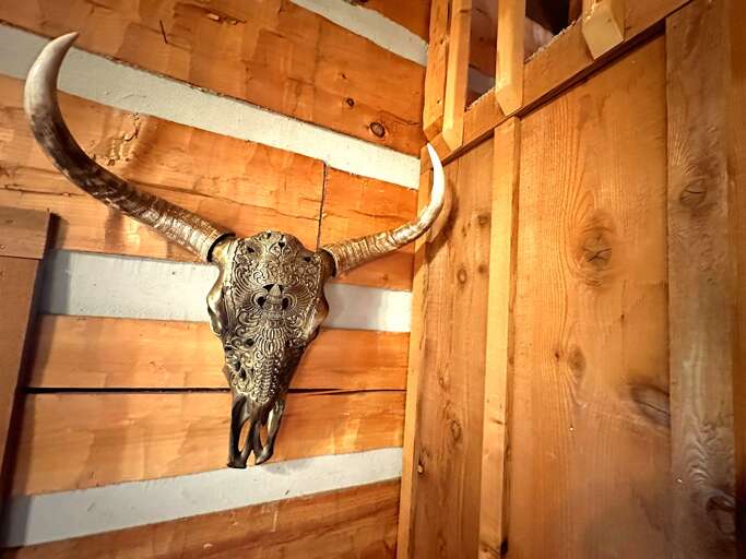 Handcrafted rustic yet modern detail — every element in this cabin tells a story of mountain character and charm.