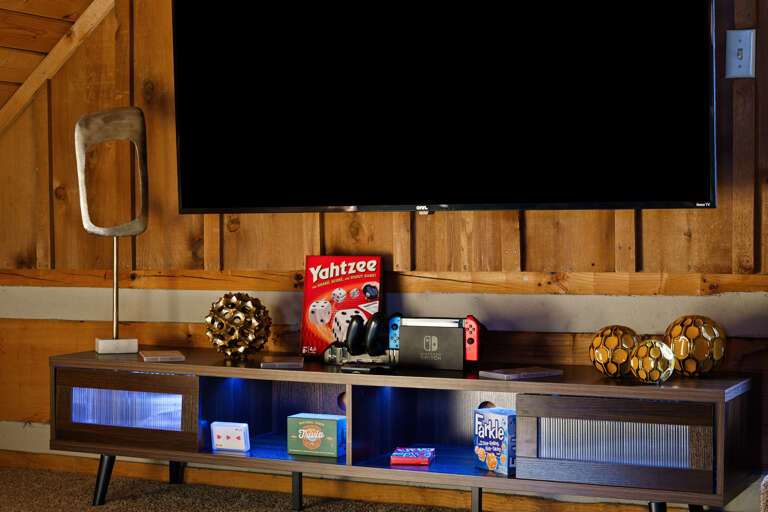Stream a favorite show or break out the board games in this fun, laid-back loft lounge at Dancing Embers.
