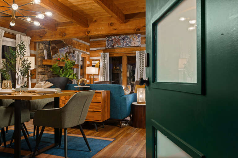 Open, bright, and beautifully designed — the great room at Dancing Embers is made for gathering, relaxing, and making memories together.