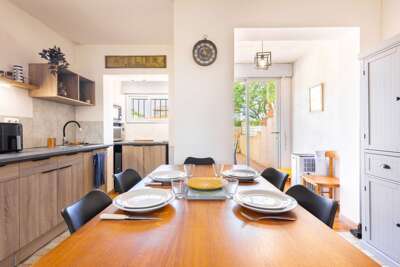 Maison climatisée de 53m2 6 pers. – terrasse de 20 m2 & plancha à 2 pas de la mer