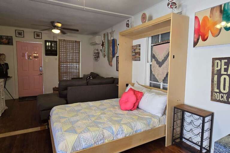 Bed and Living Room
