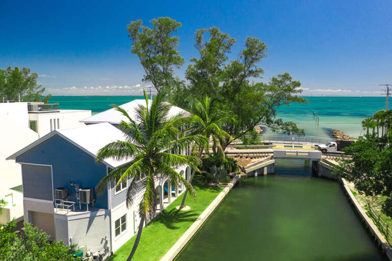 Canal-front home