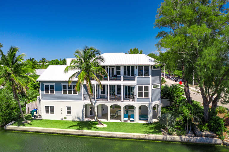 Canal-front home with water views