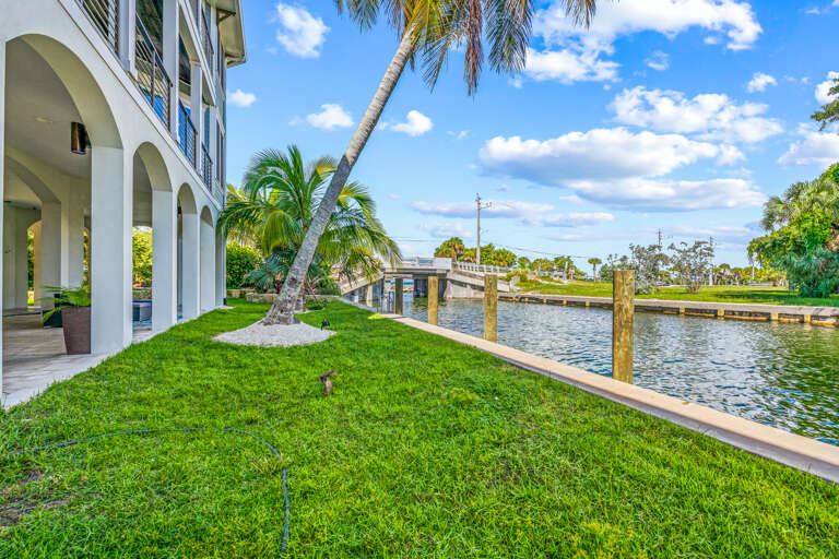 Canal-front home with water views