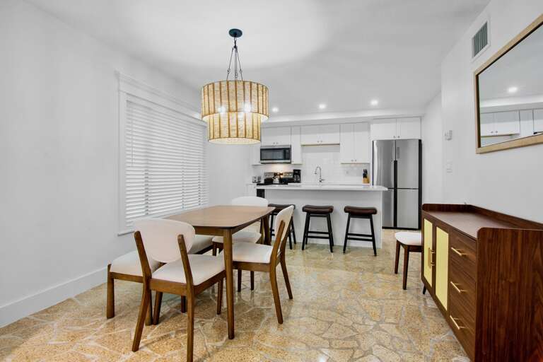 Indoor dining area