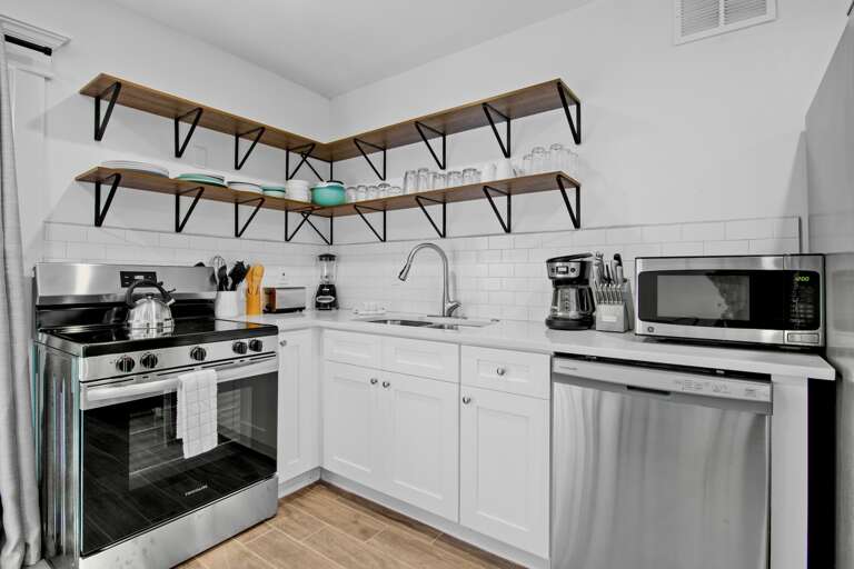 Fully equipped modern kitchen