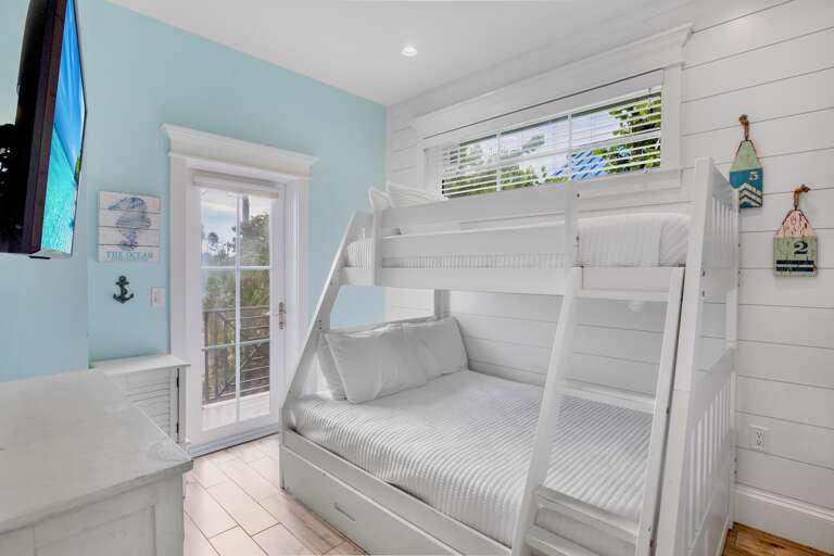 Fifth Bedroom, Twin over Full bunk with trundle