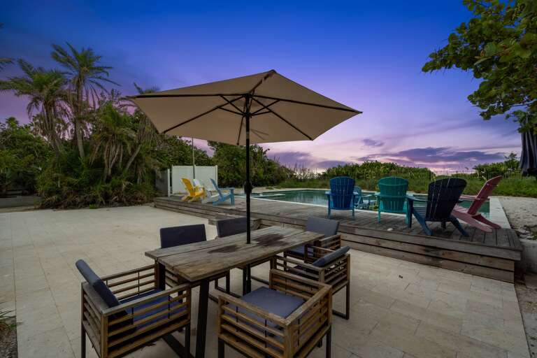 Poolside Dining Area