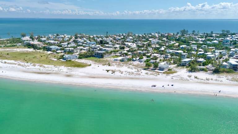 Aerial view of the property