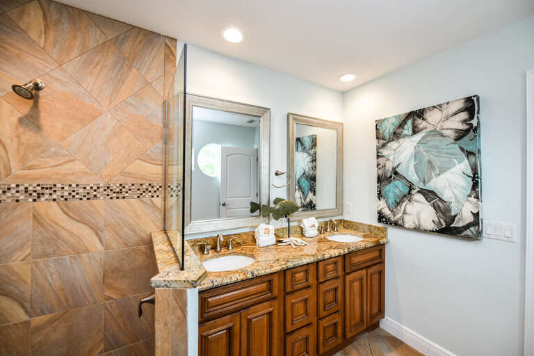 Bathroom With Rainfall Shower