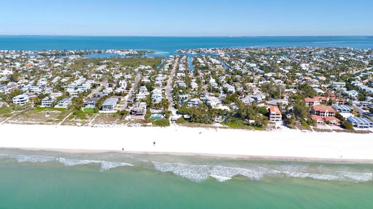 Aerial view of beach