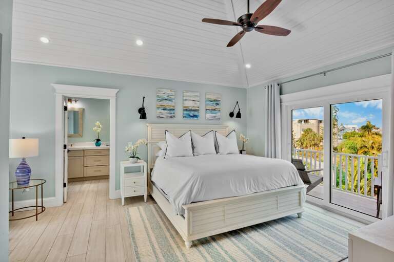 Primary Bedroom, King with Balcony Access