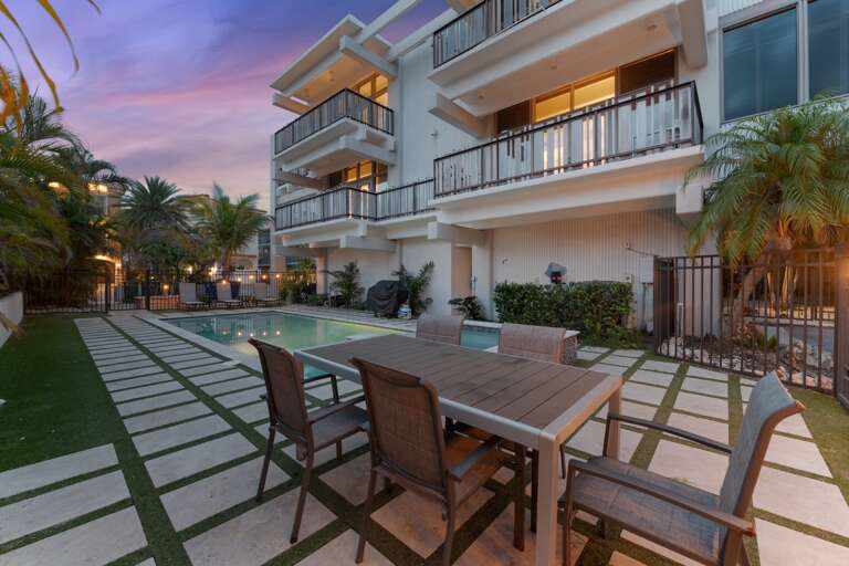 Poolside Dining Area