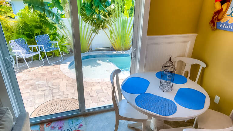 Dining to Backyard Pool