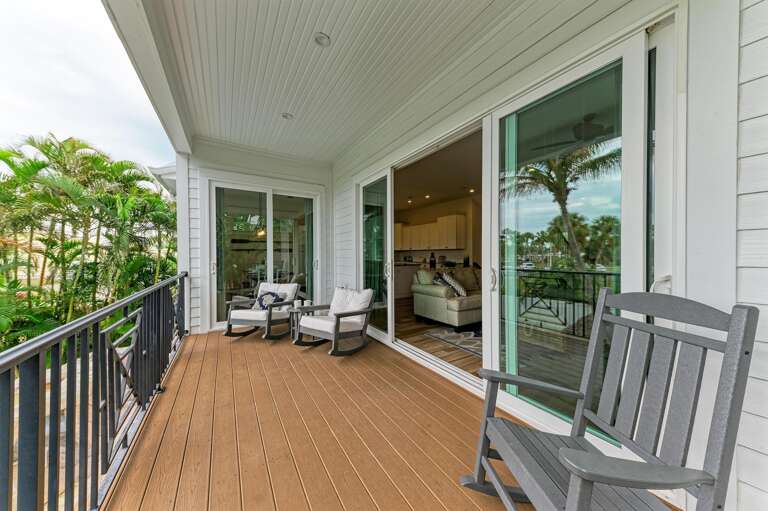 Balcony Seating with Pool Views