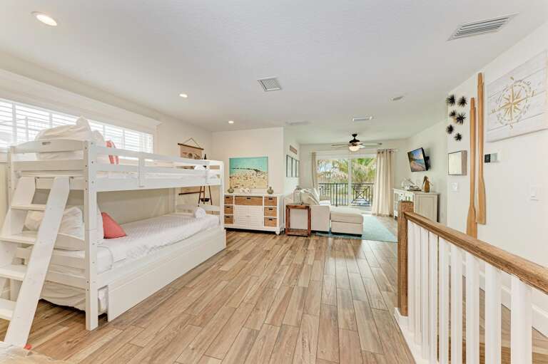 Living Area - Twin over twin bunk beds and twin trundle