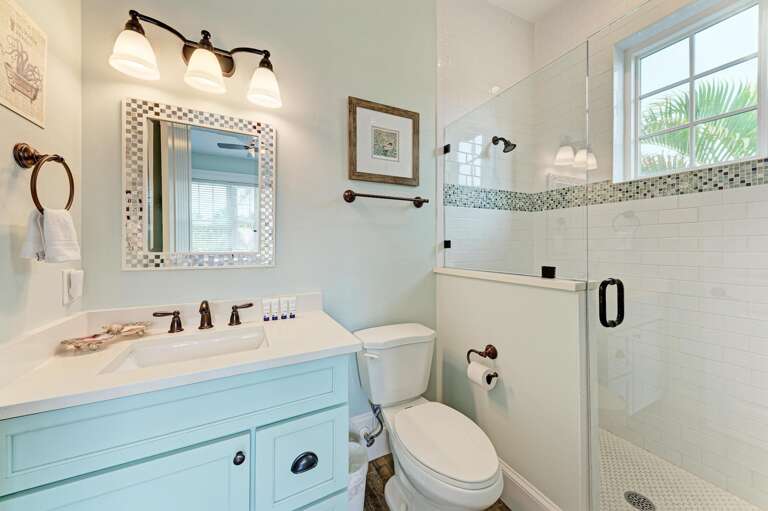 Second bathroom with shower