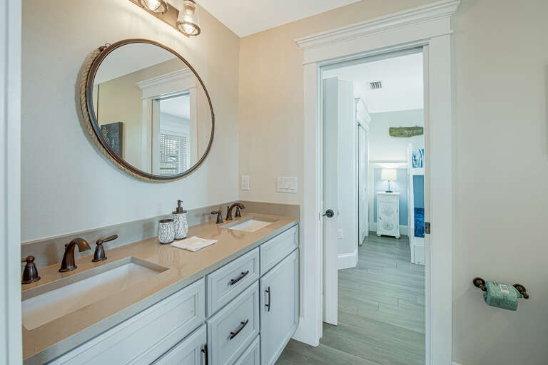 Jack-and-Jill Bath with Dual Vanity