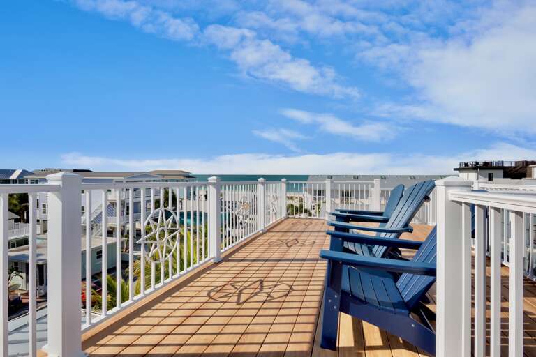 Rooftop deck with Gulf and Bay views