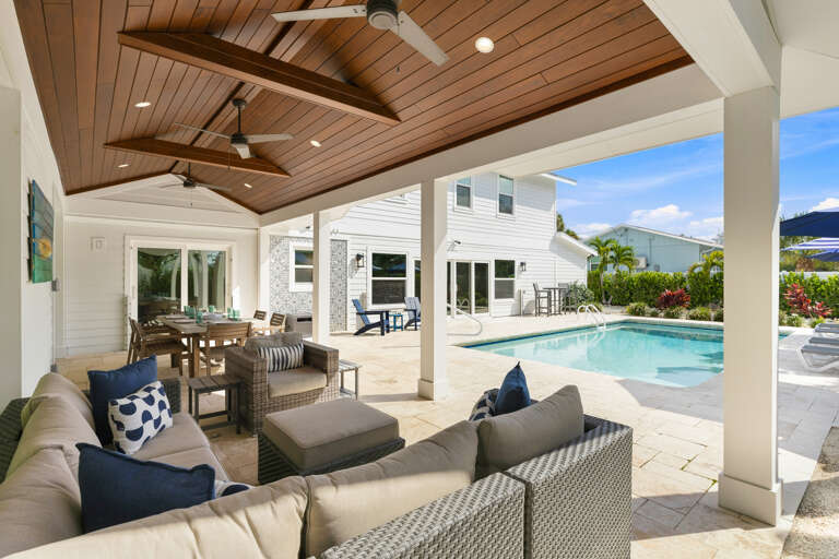 Poolside Living Area