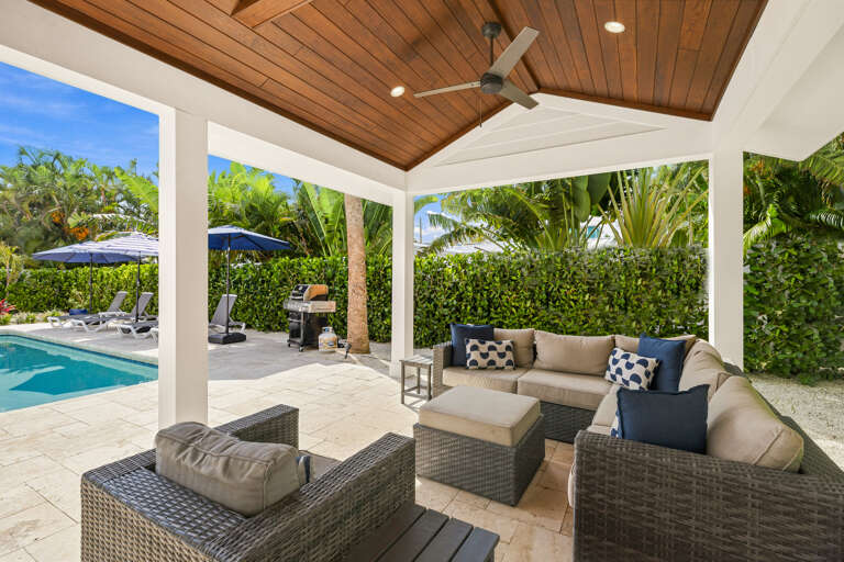 Poolside Living Area