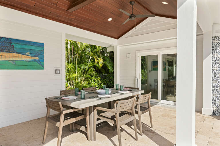 Poolside Dining Area