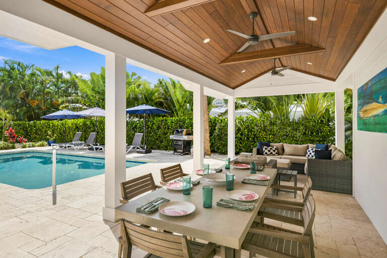 Poolside Dining Area