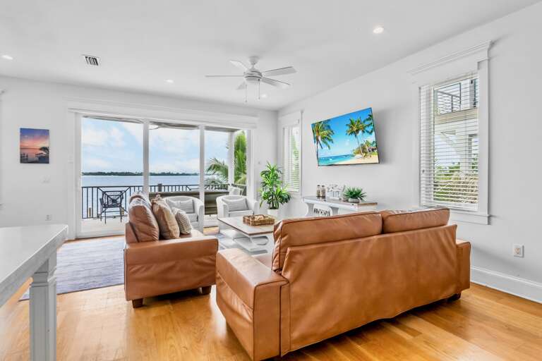 Living Room with Plush Seating and TV
