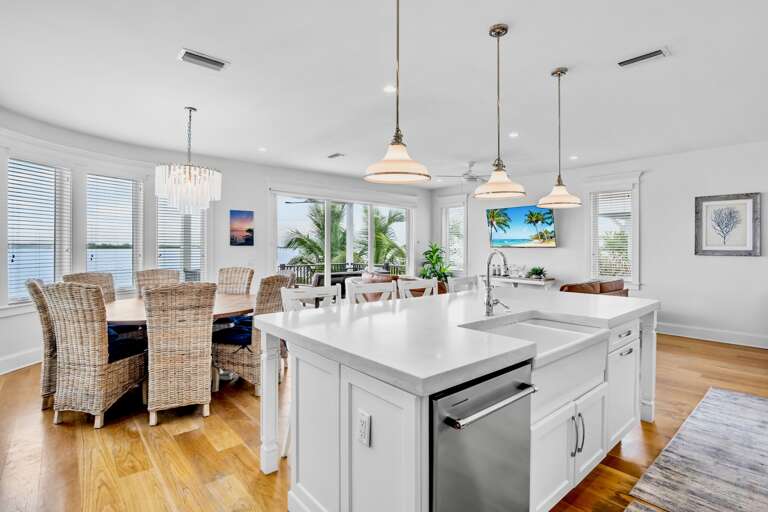 Open-Concept Kitchen with Ocean Views