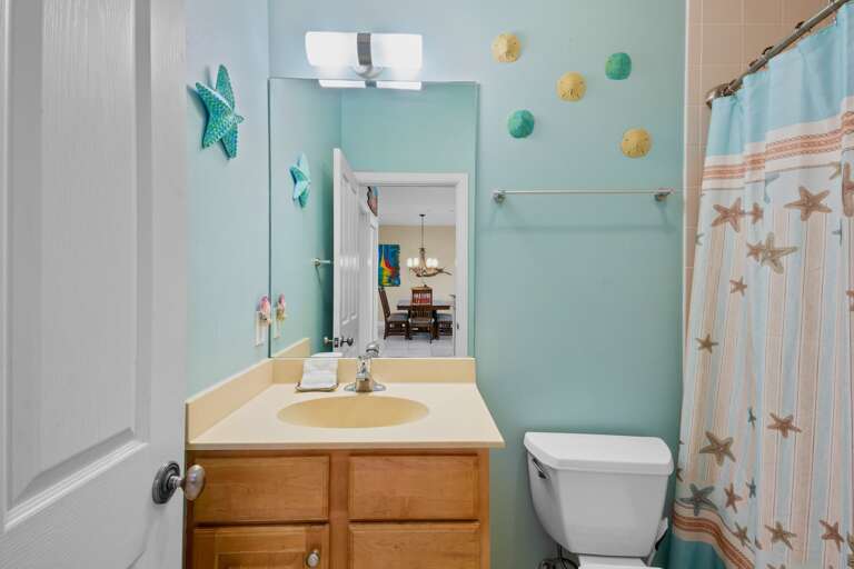 Hallway bathroom