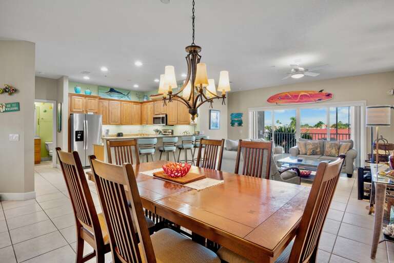 Dining table for six guests