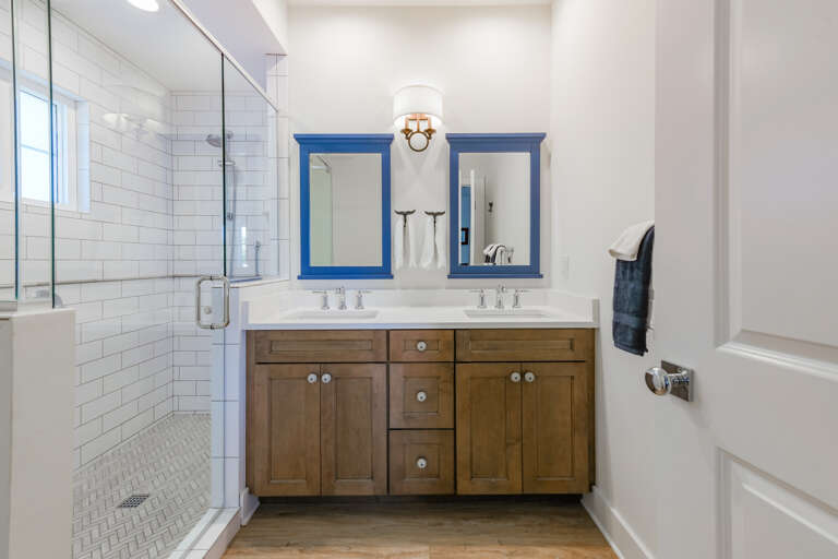 Elegant Bath with Two Sinks