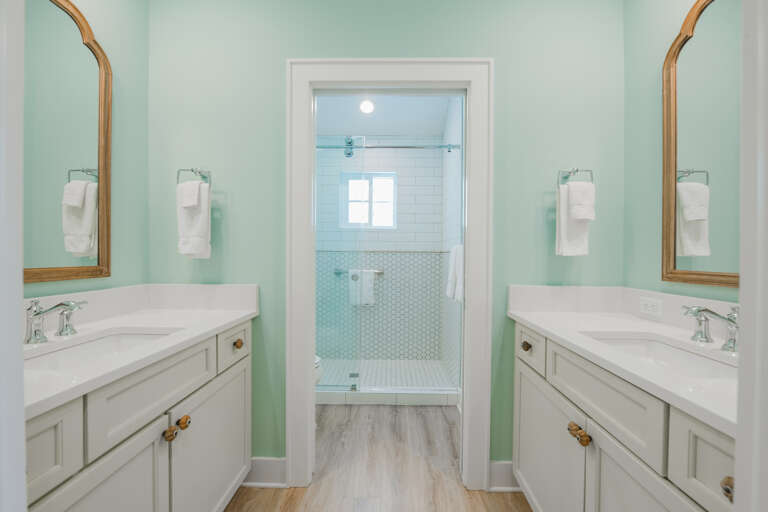 Elegant Bath with Two Sinks