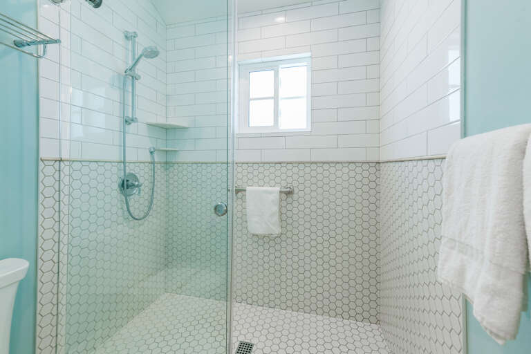 Overhead Rain-Style Shower Setup