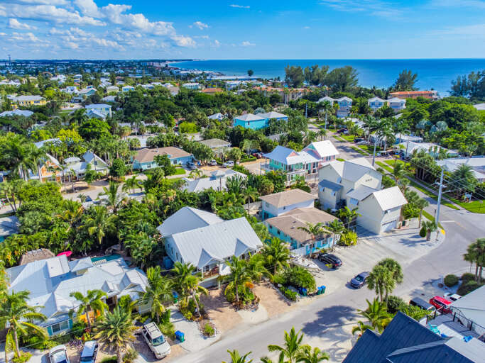 High Aerial Property View
