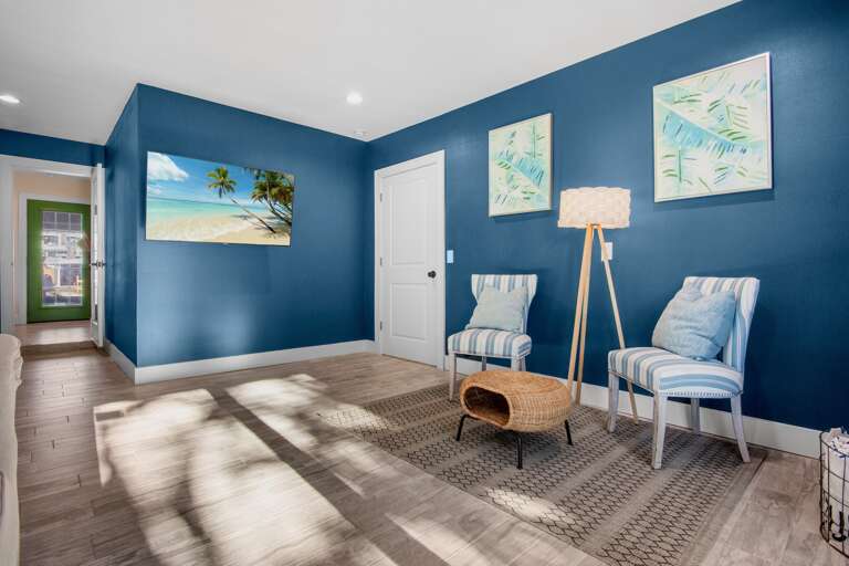 Living area with seating and TV- 1st floor