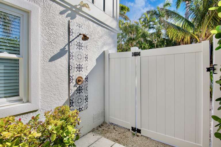 Private outdoor shower