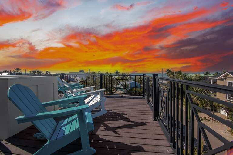 Rooftop deck with Gulf views
