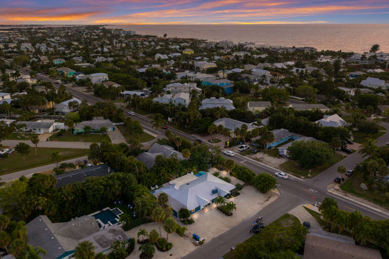 Aerial Look at Beach Proximity