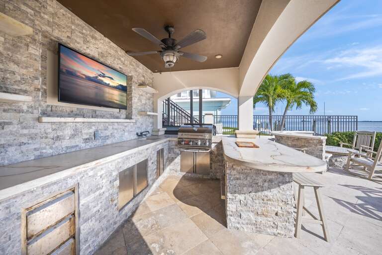 Private outdoor kitchen