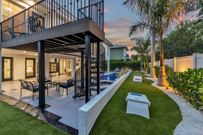 Garden Pool With Chairs