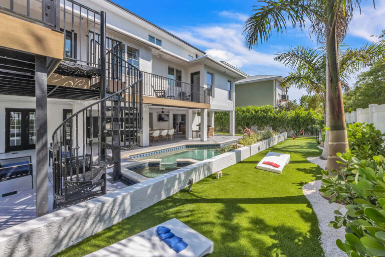 Pool Area with Garden Views