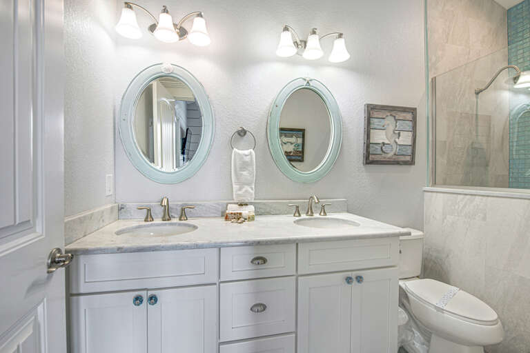 Primary Bathroom. Double-Vanity