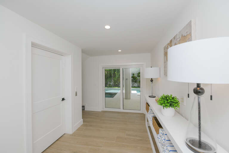 Entryway to pool