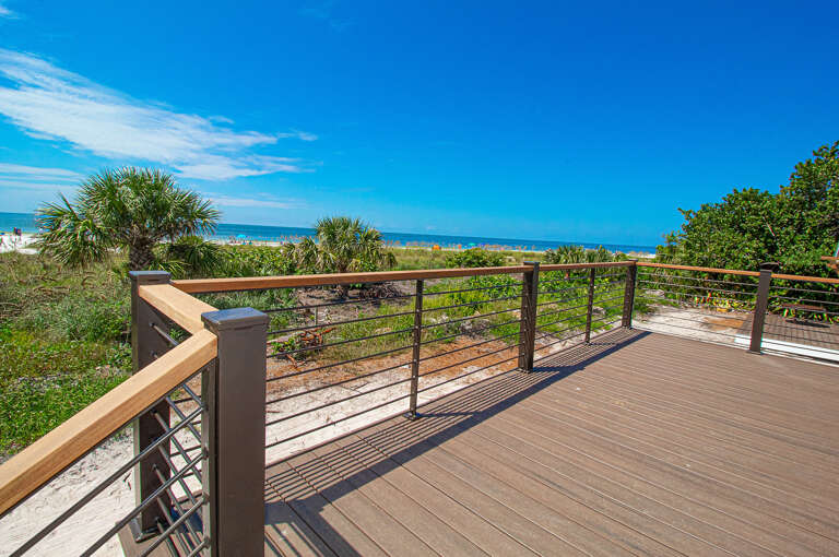Direct beachfront location on Anna Maria Island