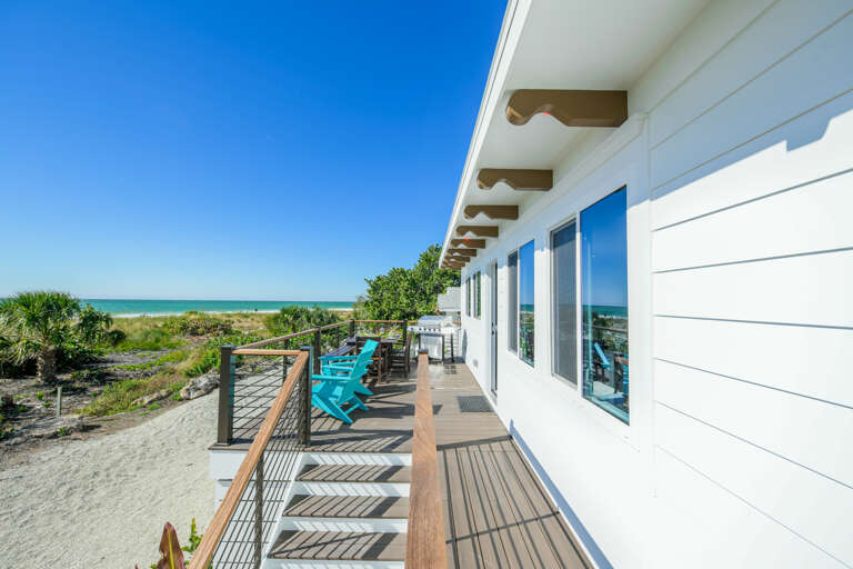 Walk-Out Deck to Sand
