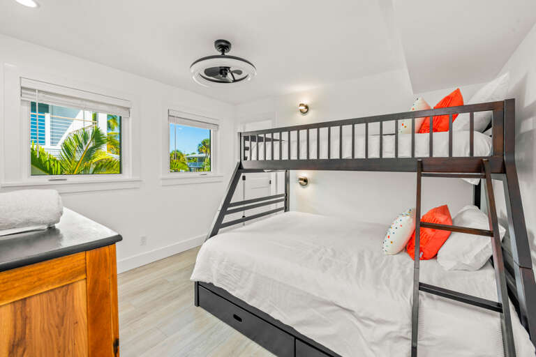 Third Bedroom, Twin over Queen bunk bed