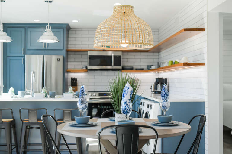 Indoor dining area for gatherings
