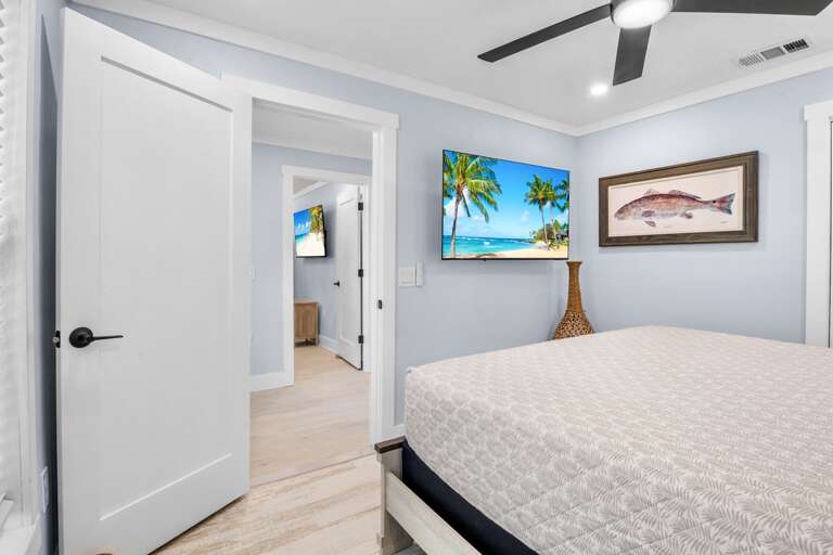 Second Bedroom, Queen bed with TV