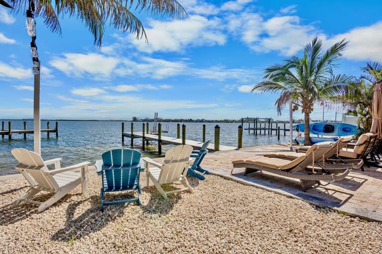 Outdoor Lounge Area with Dock Access